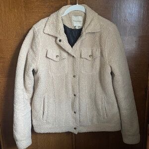 cream sherpa jacket